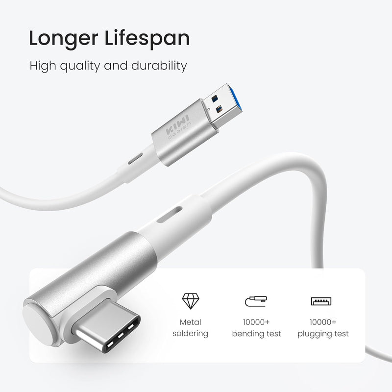 Kiwi Design Link Cable 16Ft (5M) for Meta Quest 2/3/Pro/3S/Pico 4 (White) (QC-8)