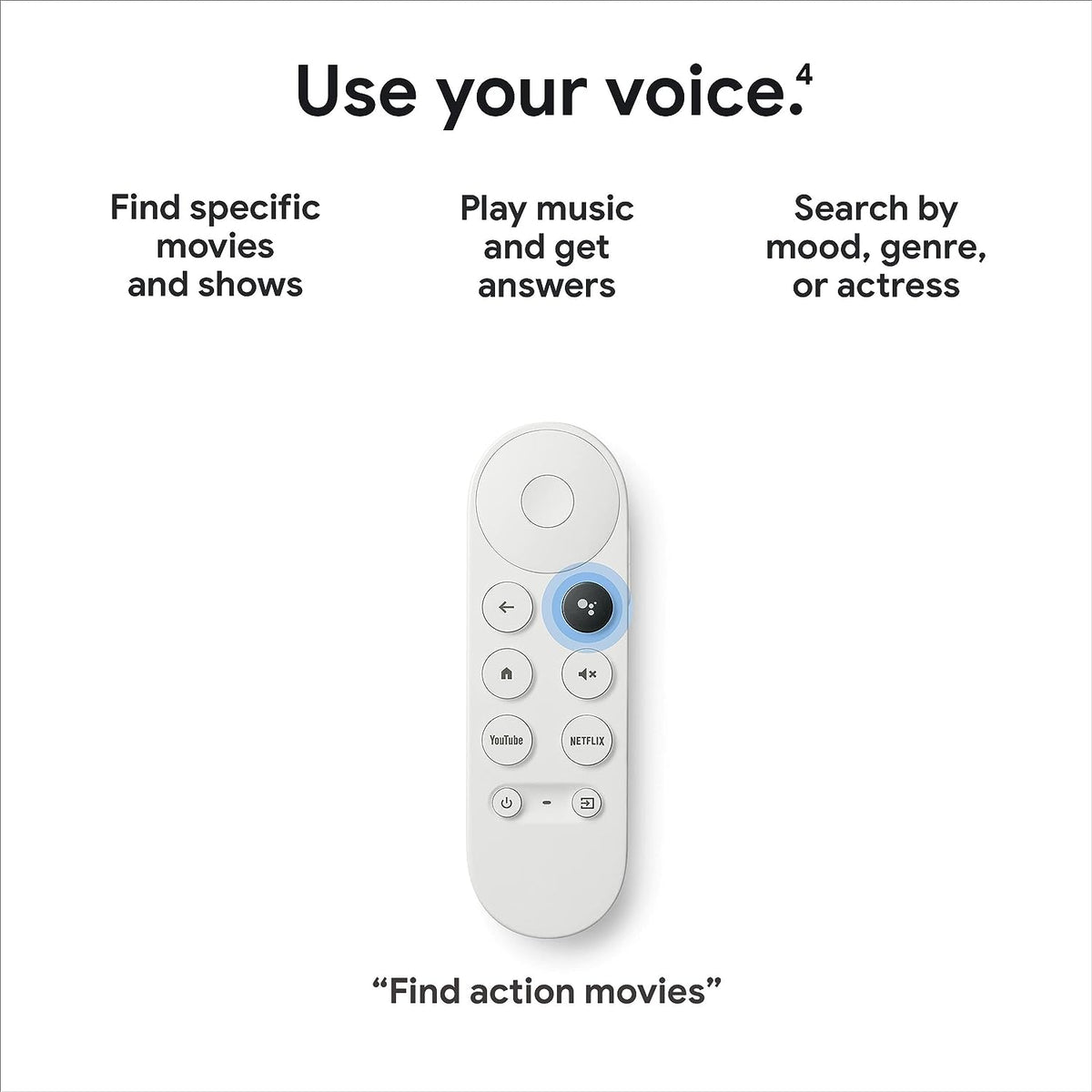 Google Chromecast HD With Google TV (Snow)