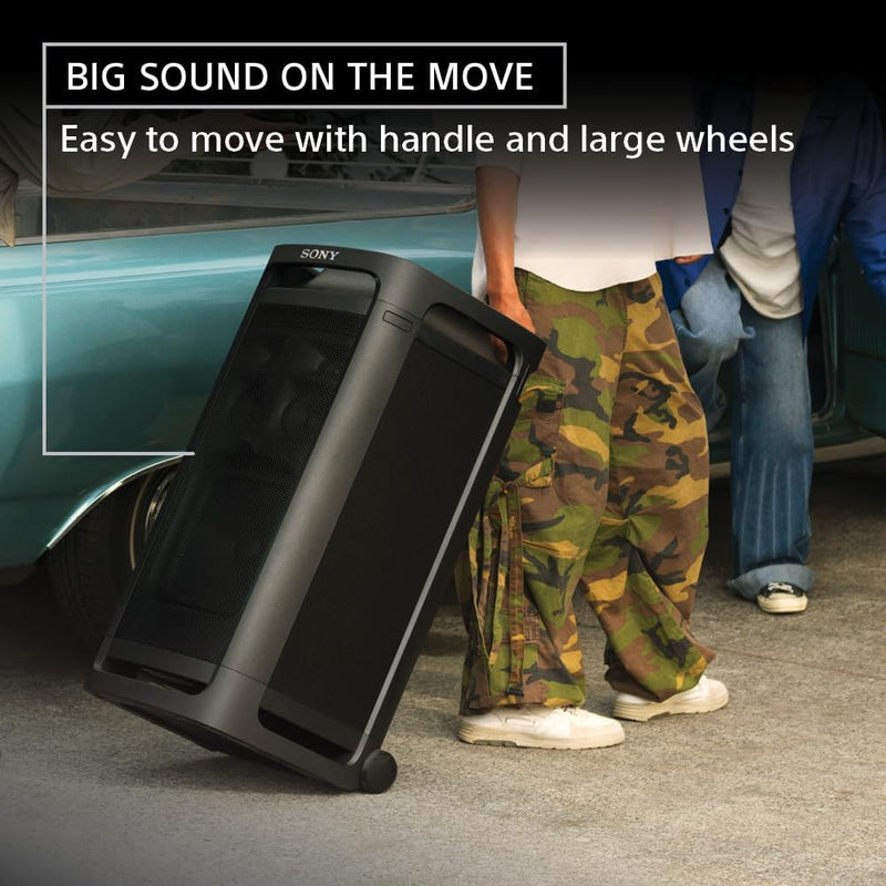 Sony ULT Power Sound Tower 9AC Party Speaker + Wireless Handheld Microphone
