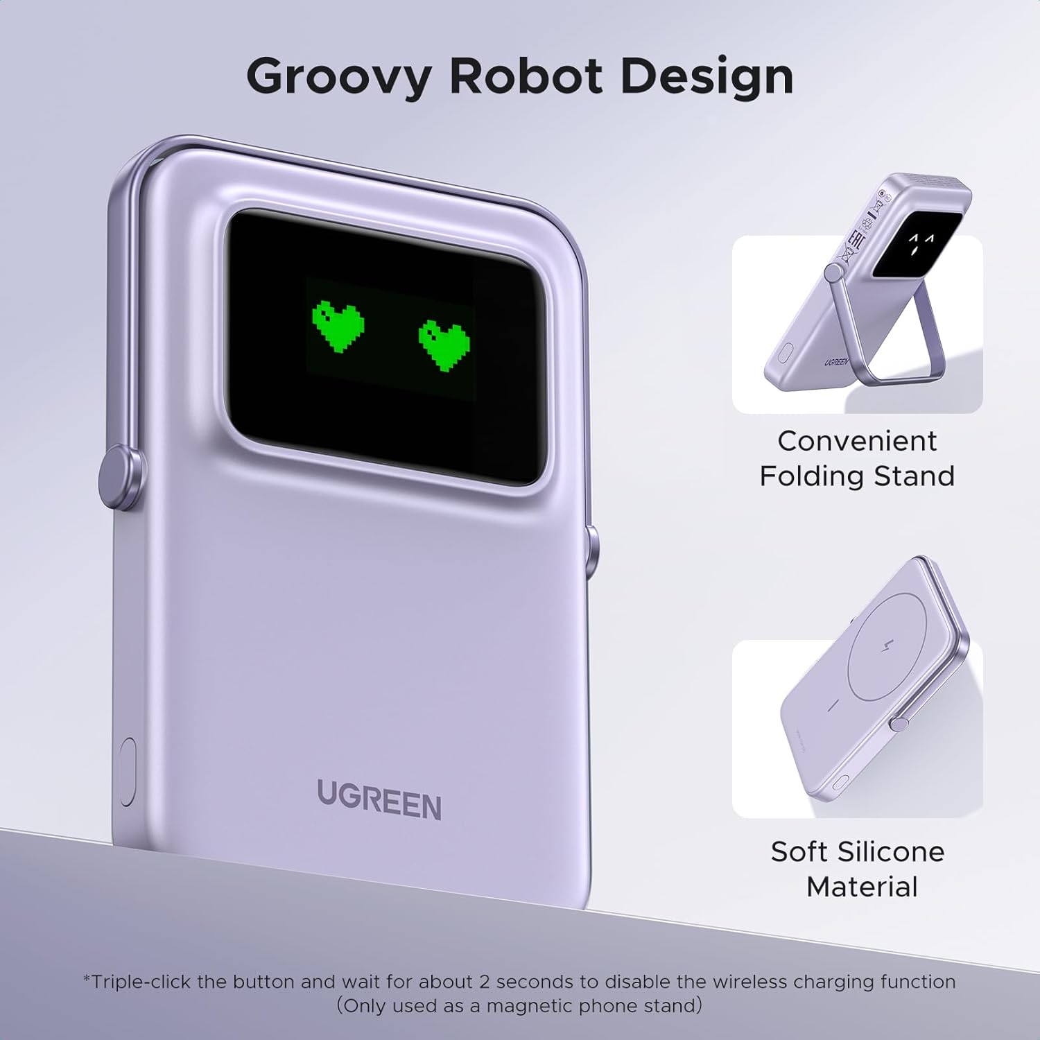 Ugreen Uno 10000mAH Mini Magnetic Wireless 20W Power Bank