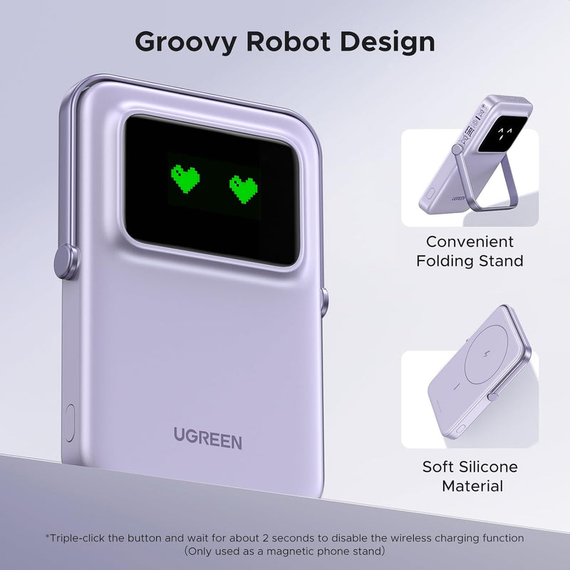 Ugreen Uno 10000mAH Mini Magnetic Wireless 20W Power Bank