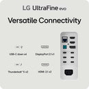 LG UltraFine 40U990A-W 5K2K 40" WUHD (5120x2160) 120Hz 5ms GtG Nano IPS Gaming Monitor with Thunderbolt 5 PD 96W and Height, Tilt & Swivel Adjustment (White)