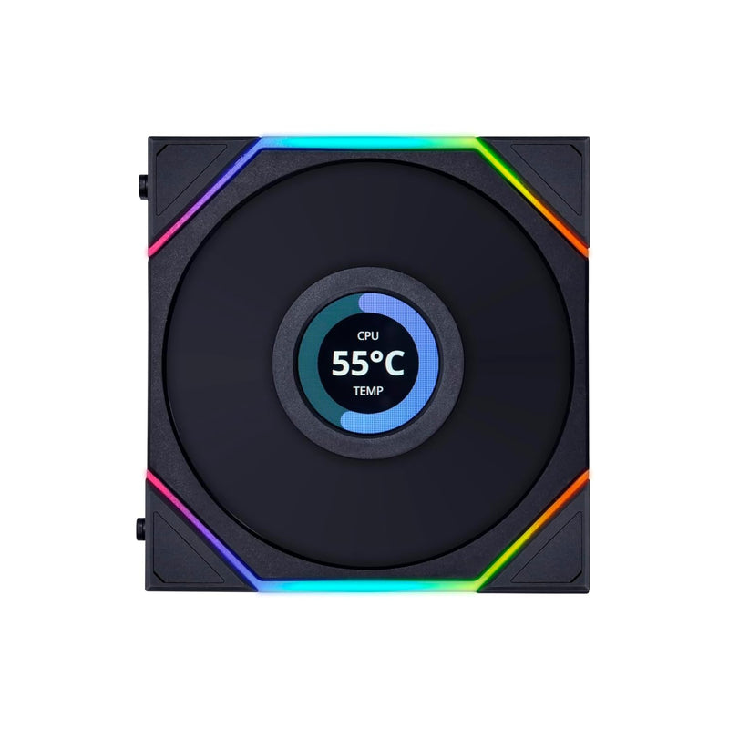 Lian Li Uni Fan TL Wireless LCD 120mm Reverse Blade Revolutionary ARGB Triple Fan
