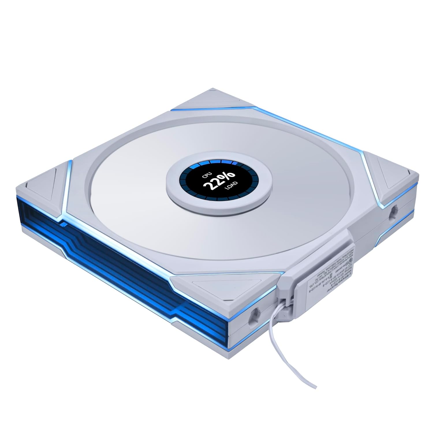 Lian Li Uni Fan TL Wireless 140mm Revolutionary Wireless Reverse Blade ARGB Fan - Single Pack (White) (14RTLLCD1W1W)