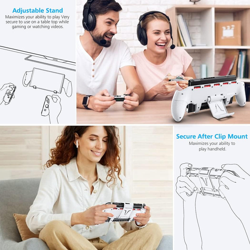 OIVO Asymmetrical Grip with Adjustable Stand