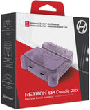 NSW HYPERKIN RETRON S64 CONSOLE DOCK FOR SWITCH TRANSLUCENT PURPLE (M07390-PU)