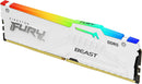 Kingston Fury Beast 32GB (1X32GB) DDR5 RGB Expo 5200MT/S CL36 Memory (White) | DataBlitz