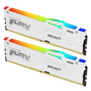 Kingston Fury Beast 64GB (2X32GB) DDR5 RGB Expo 6000MT/S CL36 Memory (White) | DataBlitz