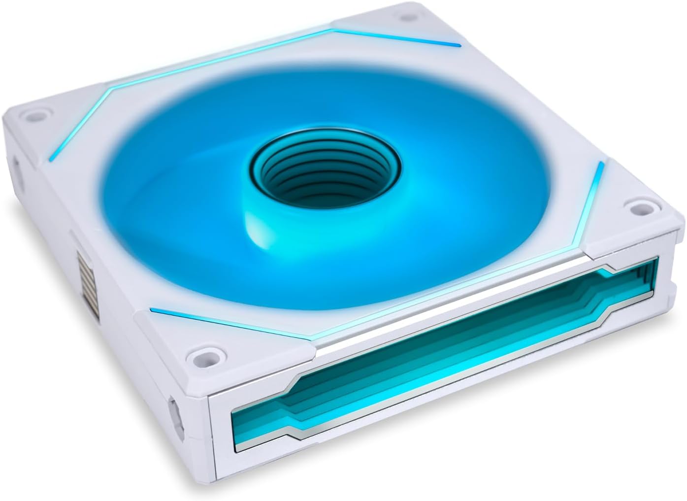 Lian Li Uni Fan SL-Infinity 120 RGB Revolutionized Daisy-Chain ARGB Fan With Controller (Triple Pack) (WHITE) (UF-SLIN120-3W)