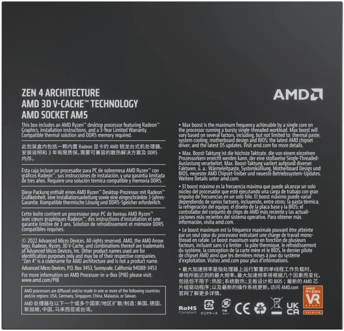 AMD Ryzen 7 7800X3D Processor