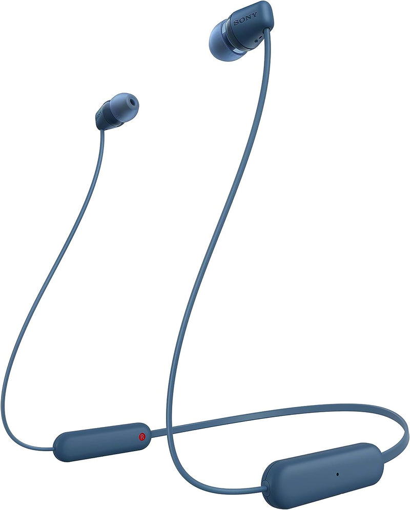 Sony WI-C100 Wireless In-Ear Headphones (Blue)