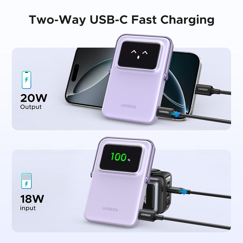 Ugreen Uno 10000mAH Mini Magnetic Wireless 20W Power Bank