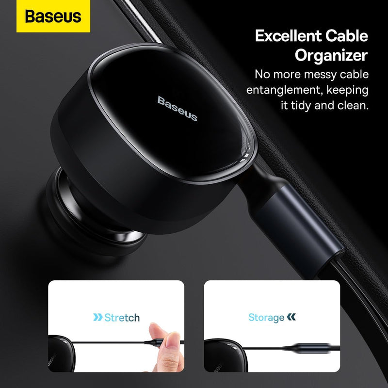 Baseus Enjoyment Retractable 2-in-1 Car Charger C+C 33W (C00035500111-00)