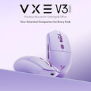 VXE Dragonfly V3 Pro Wireless Gaming & Office Mouse (White)