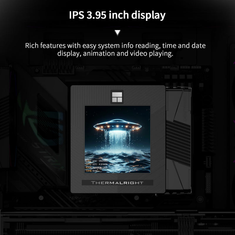 Thermalright Phantom Spirit 120 Vision Evo Dual Tower CPU Air Cooler (Black)