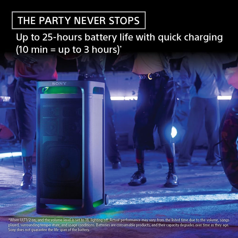 Sony ULT Power Sound Tower 9 Party Speaker + Wireless Handheld Microphone