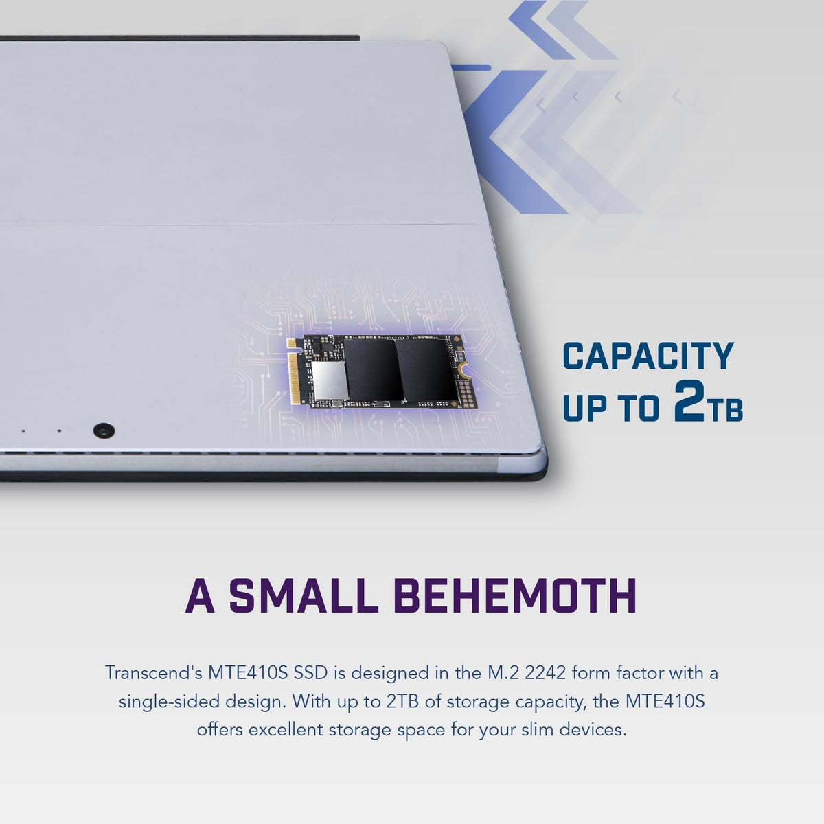 Transcend 410S M.2 2242 PCIe Gen4 x4 Internal SSD (256GB, 512GB, 1TB, 2TB)