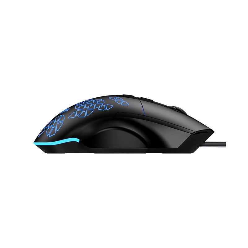 Aula Wind F812 7200DPI RGB 7-Key Wired Gaming Mouse (Black)