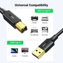 UGreen USB 2.0 AM To BM Print Cable - 2M (Black) (US135/20847)