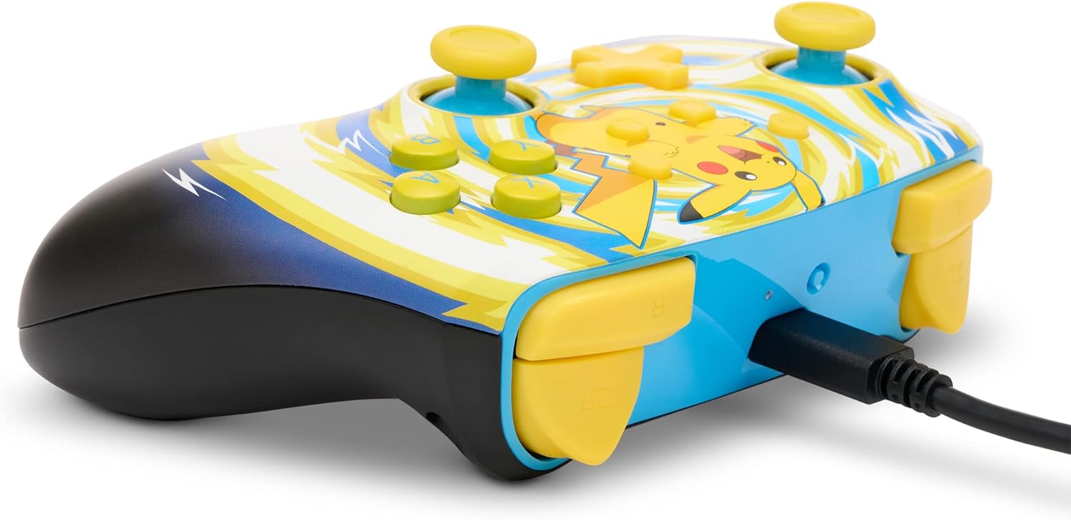 Power A NSW Enhanced Wireless Controller Pikachu Vortex For Nintendo Switch