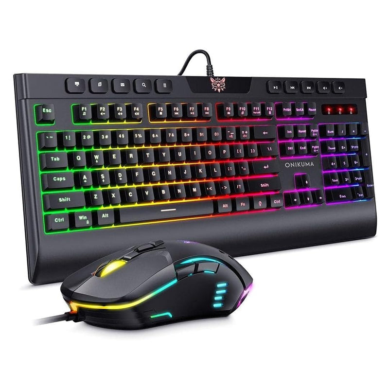 Onikuma G21 + CW902 RGB Wired Mechanical Keyboard Mouse Set 