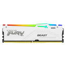 Kingston Fury Beast 32GB (1X32GB) DDR5 RGB Expo 5600MT/S CL36 Memory (White) | DataBlitz