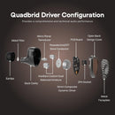Kiwi Ears Septet 1DD + 4BA + 1 Planar + 1 PZT Quadbrid In-Ear Monitor