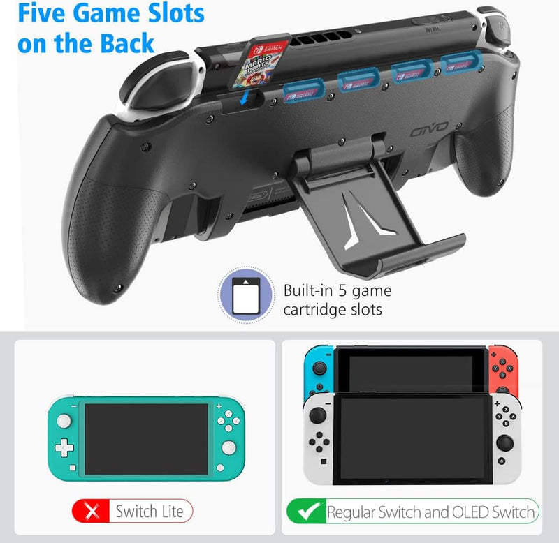 OIVO Asymmetrical Grip with Adjustable Stand
