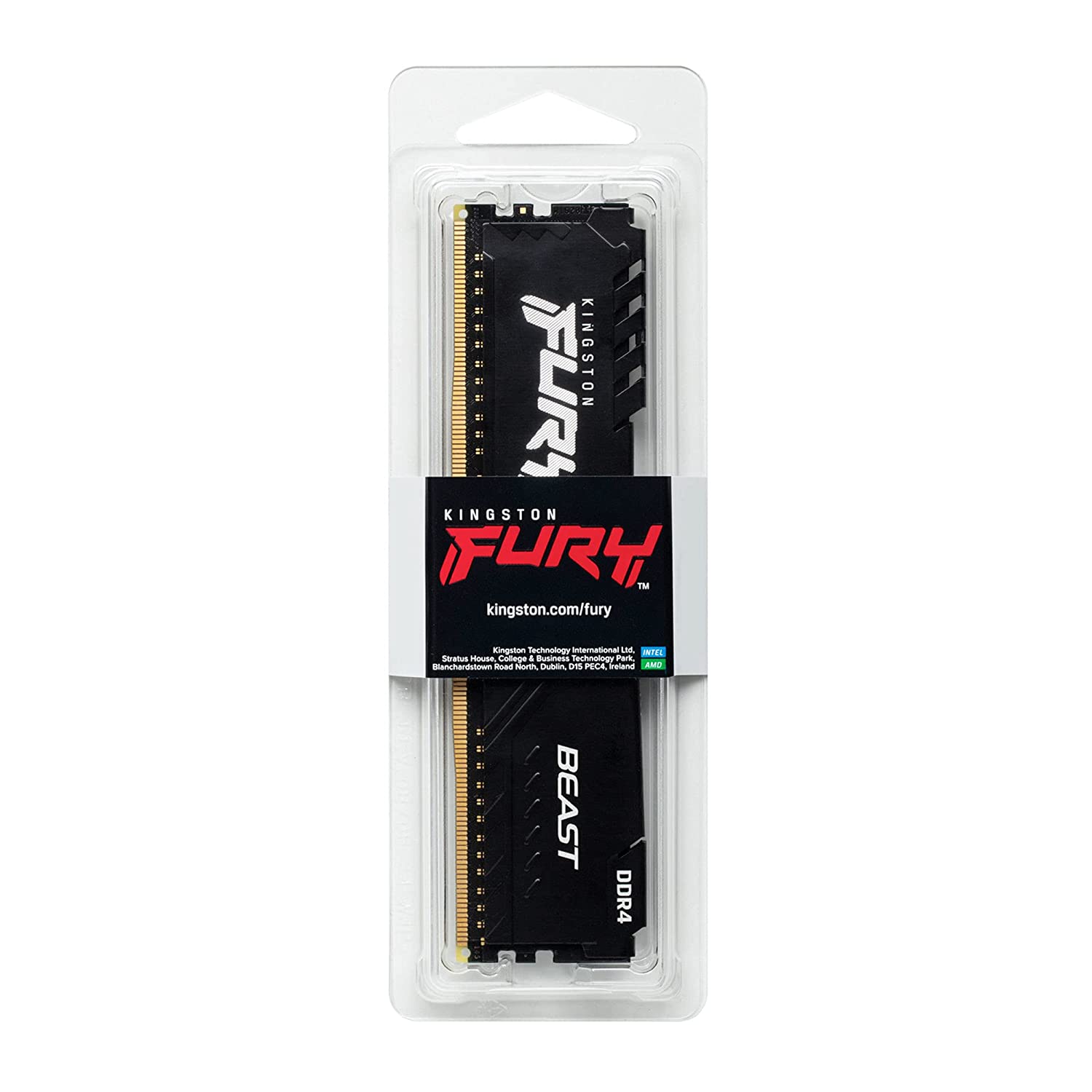 Kingston Fury Beast 16GB (1X16GB) DDR4 3600Mhz Memory (KF436C18BB/16)