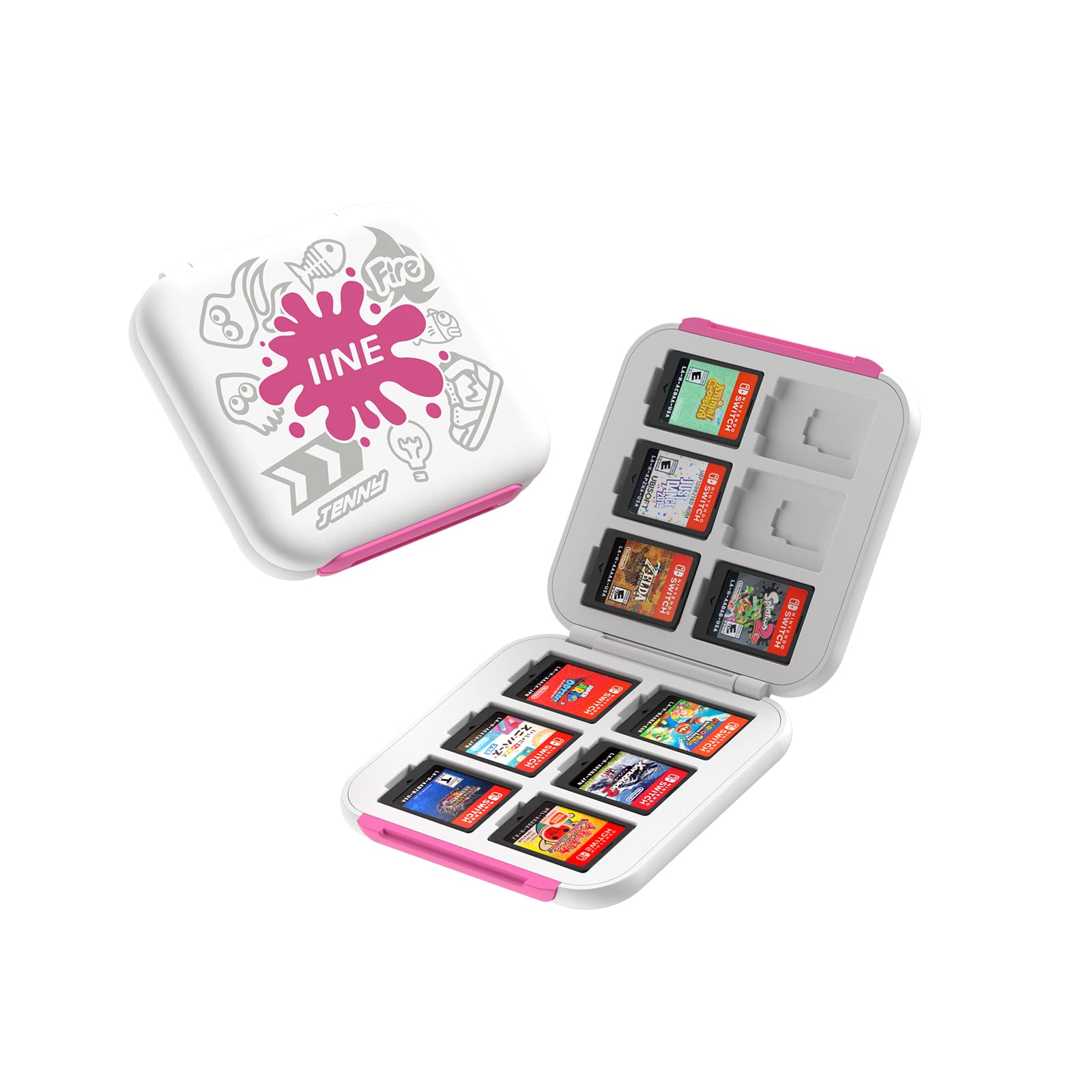 IINE NSW Game Card Case 6+6 Magnetic (White) (L714) | DataBlitz