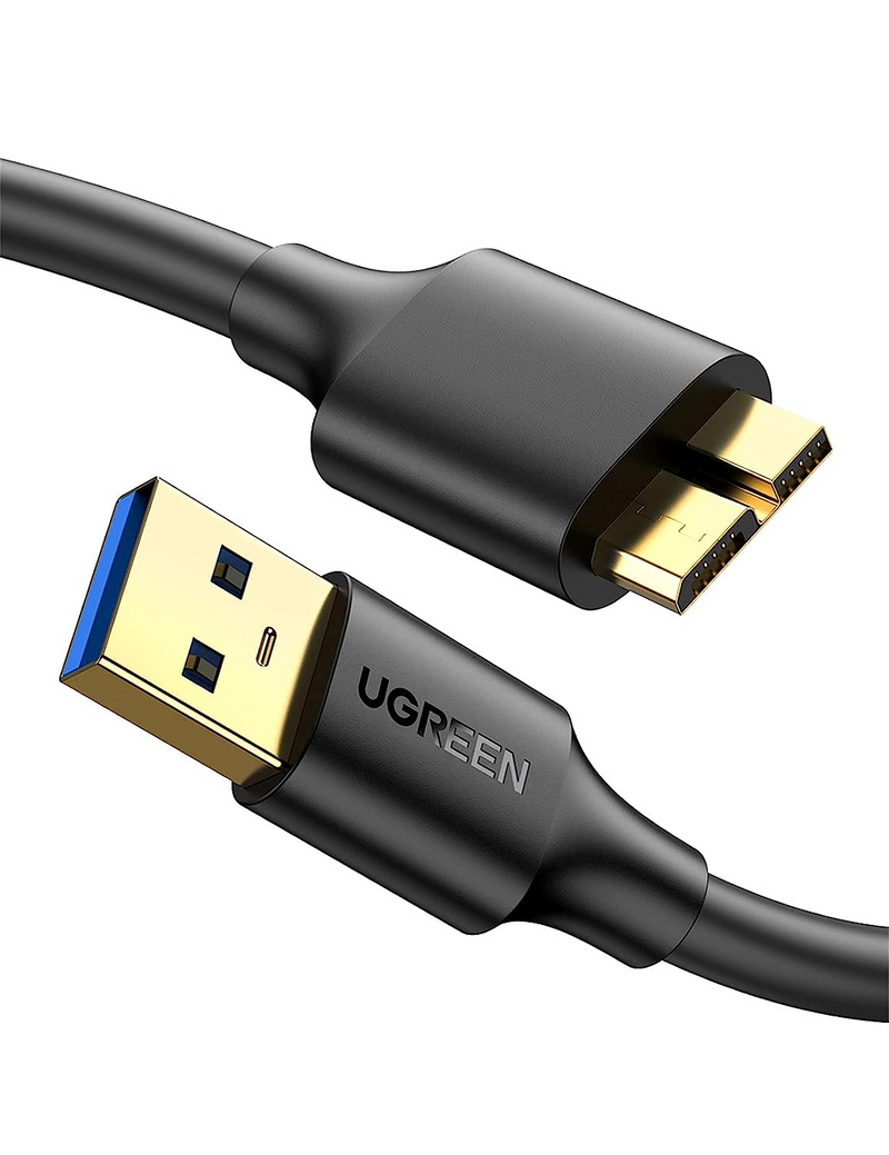 UGreen USB 3.0 A Male To Micro USB 3.0 Male Cable - 0.5m (Black) (US130/10840)