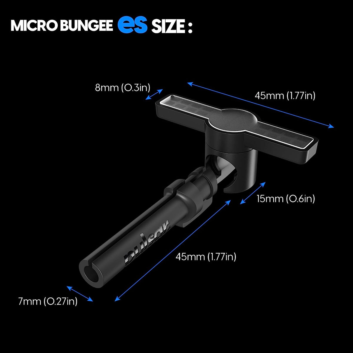 Pulsar Microbungee ES Ultra Small Mouse Cord Bungee (Includes Microbungee + Extra Adhesive) (PMB03)