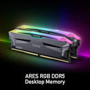 Lexar Ares RGB 32GB Kit (2x16GB) DDR5 5600MHz CL32 UDMM Desktop Memory (LD5AU016G-R5600GDGA)