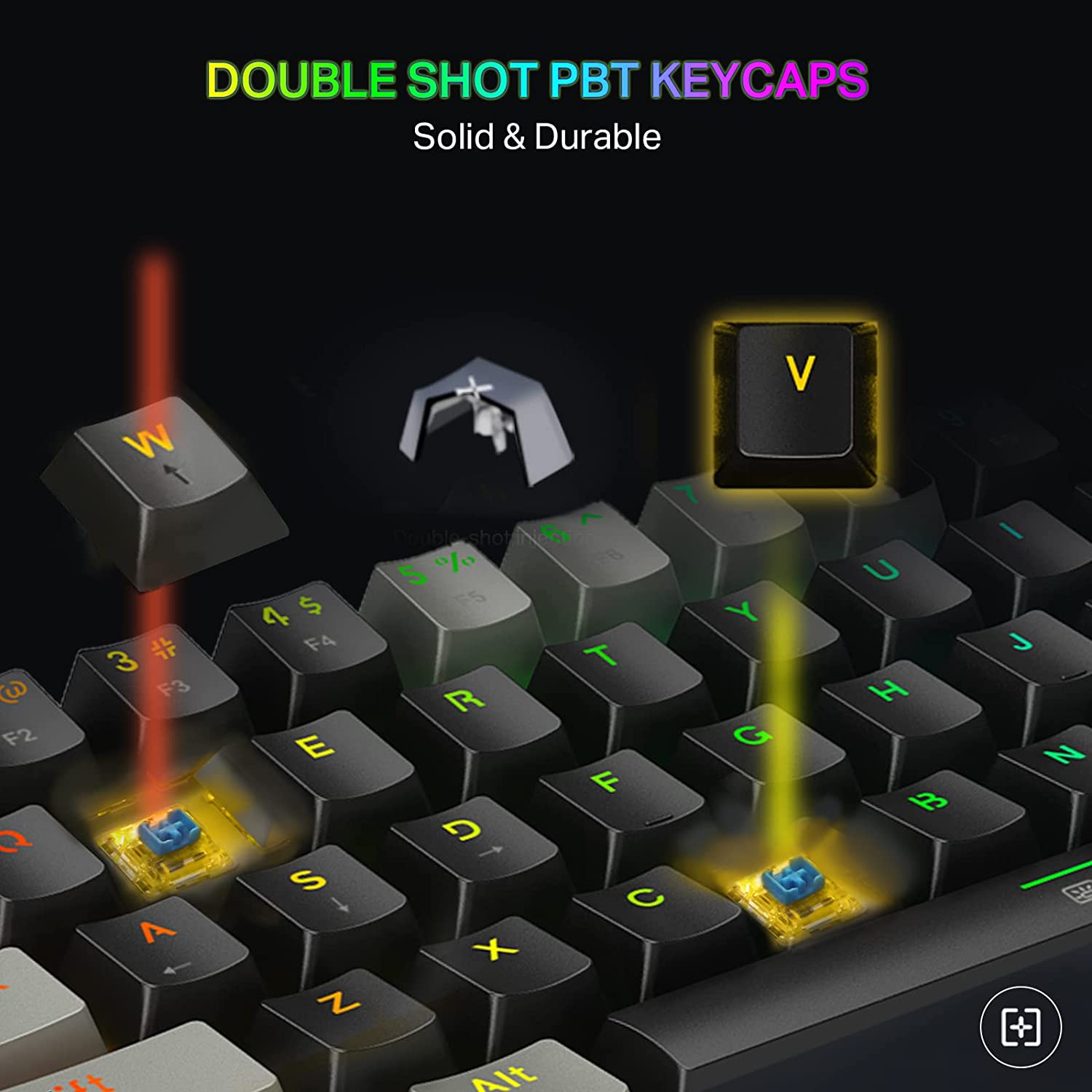 E-Yooso Z-11 RGB 61 Keys Hot Swappable Mechanical Keyboard