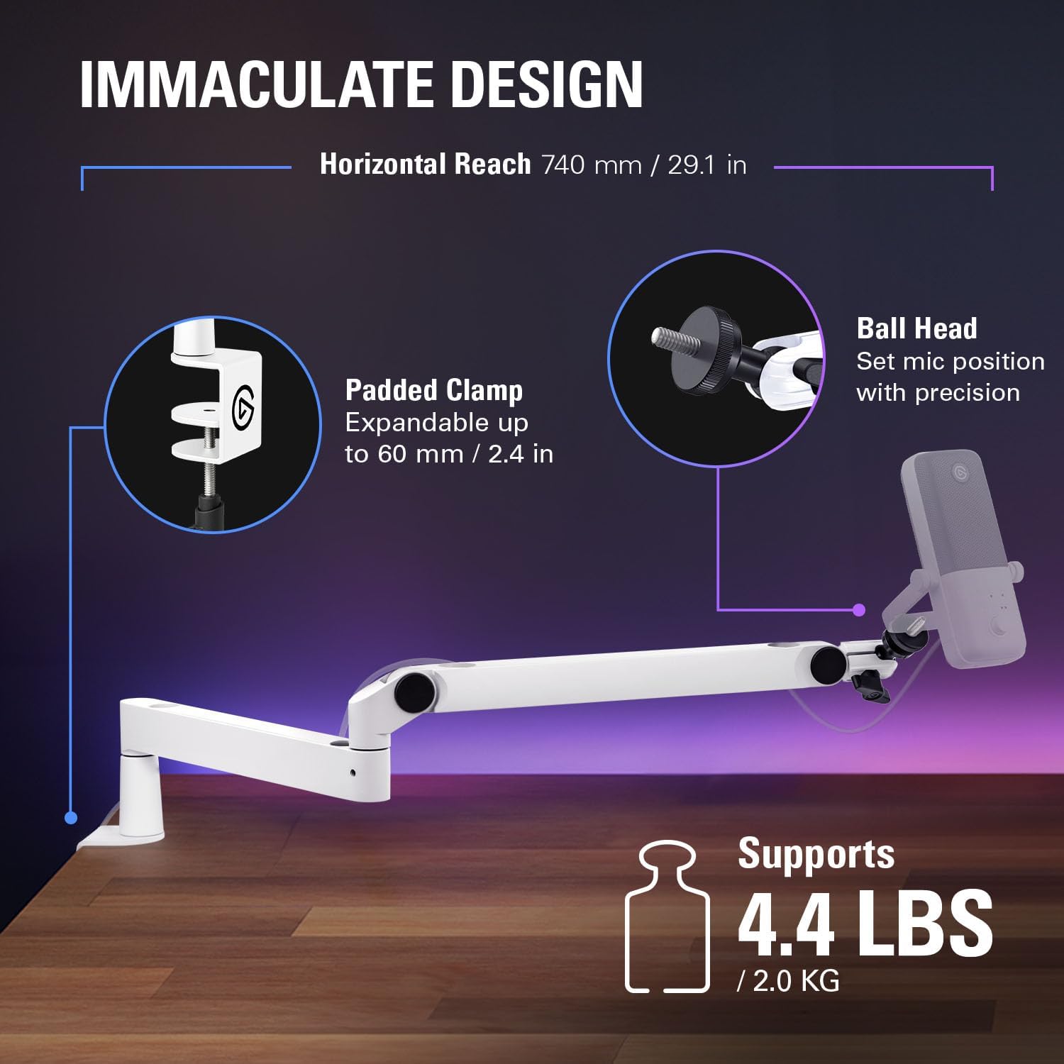 Elgato Wave Mic Arm LP (White)