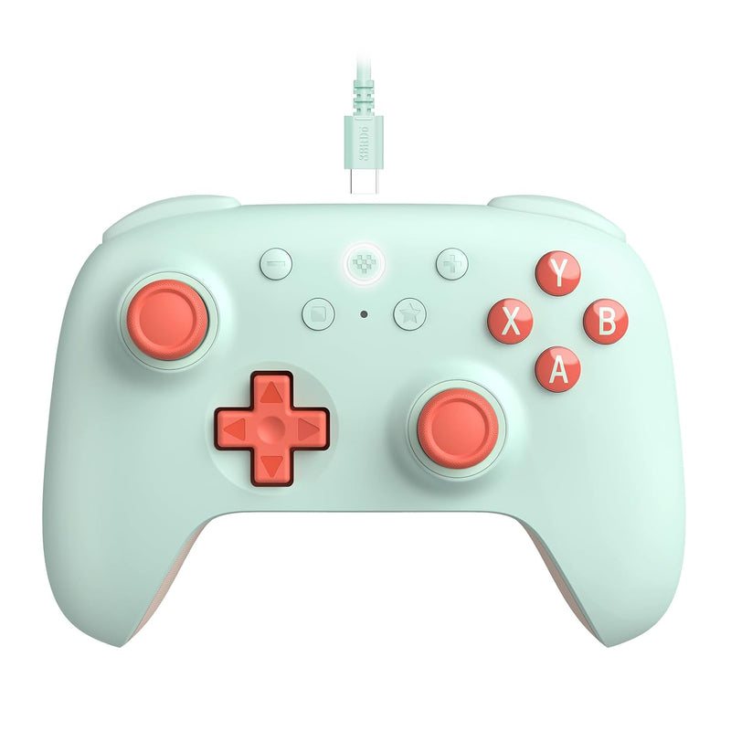 8Bitdo Ultimate 2C Wired Controller for Windows/ Android/ Raspberry Pi (82CD) (Green Edition, Peach Edition, Purple Edition, Mint Edition)