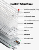 NuPhy Kick75 Hybrid Low-Profile IO RGB Hot-Swappable 80-Key Custom Mechanical Wireless Keyboard (Blush Switch) (Tape Gray)