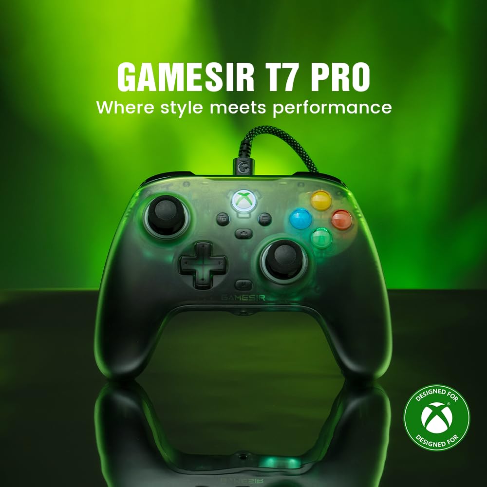 GameSir T7 Pro Wired Controller For Xbox, PC & Mobile (Retro Green)