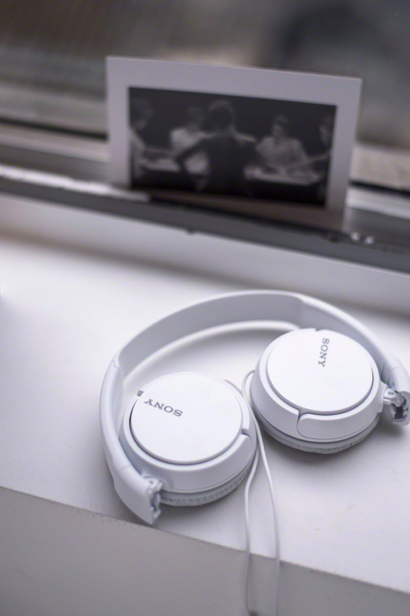 Sony MDR-ZX110AP/W Stereo Wired Headphones (White)