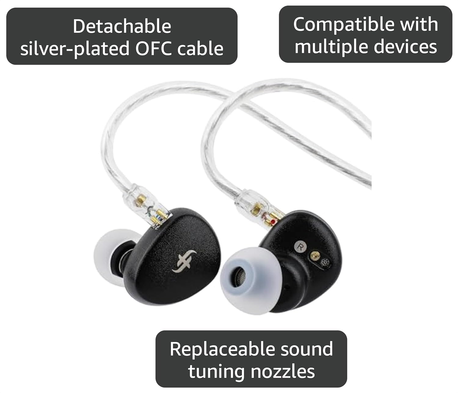 SIMGOT EA500 DSP Dual-Magnetic Dual-Chamber DLC 10mm Dynamic Driver In-Ear Monitor
