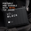 WD Black P10 4TB Game Drive Compatible With Playstation/XBox/PC (WDBA3A0040BBK-WESN)