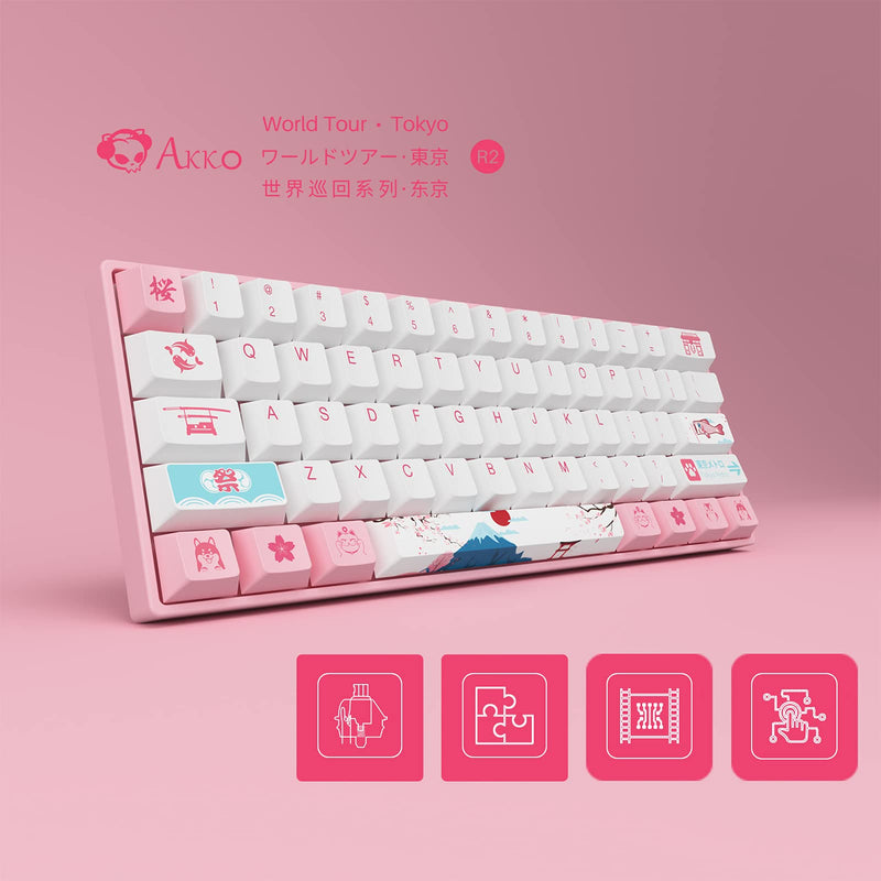 AKKO WORLD TOUR TOKYO 3061S RGB MECHANICAL GAMING KEYBOARD (GATERON YELLOW)