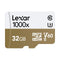 Lexar Professional 1000x 32GB microSDHC UHS-II C10 U3 V60 150MB/s Read Memory Card with Reader