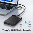 UGreen USB 3.0 HDD Enclosure With USB 3.0 Cable (Black) (US221/30848)