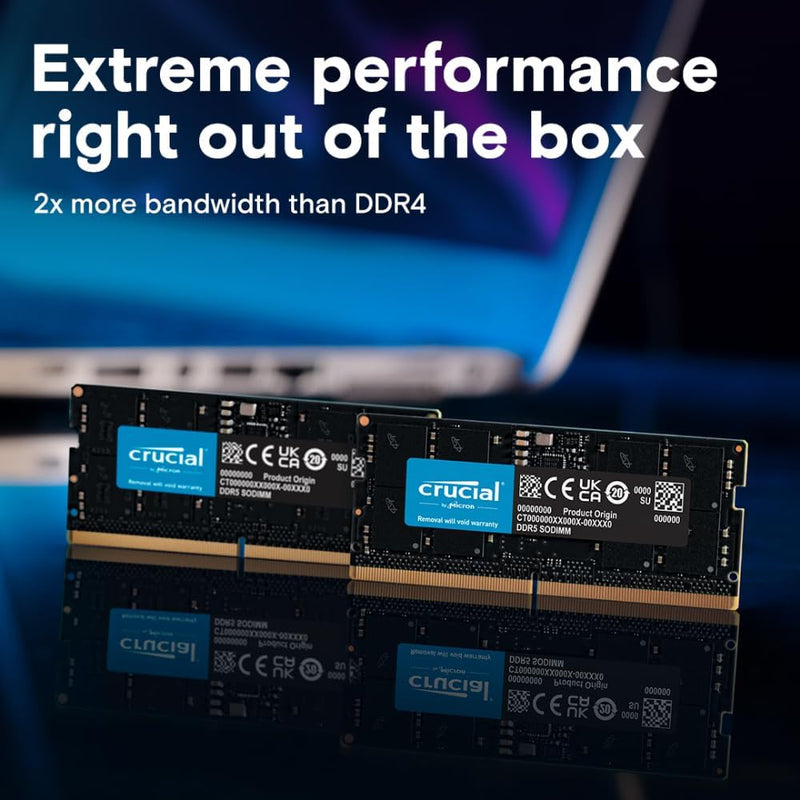 Crucial DDR5 4800MHz CL40 Sodimm Notebook Memory | DataBlitz