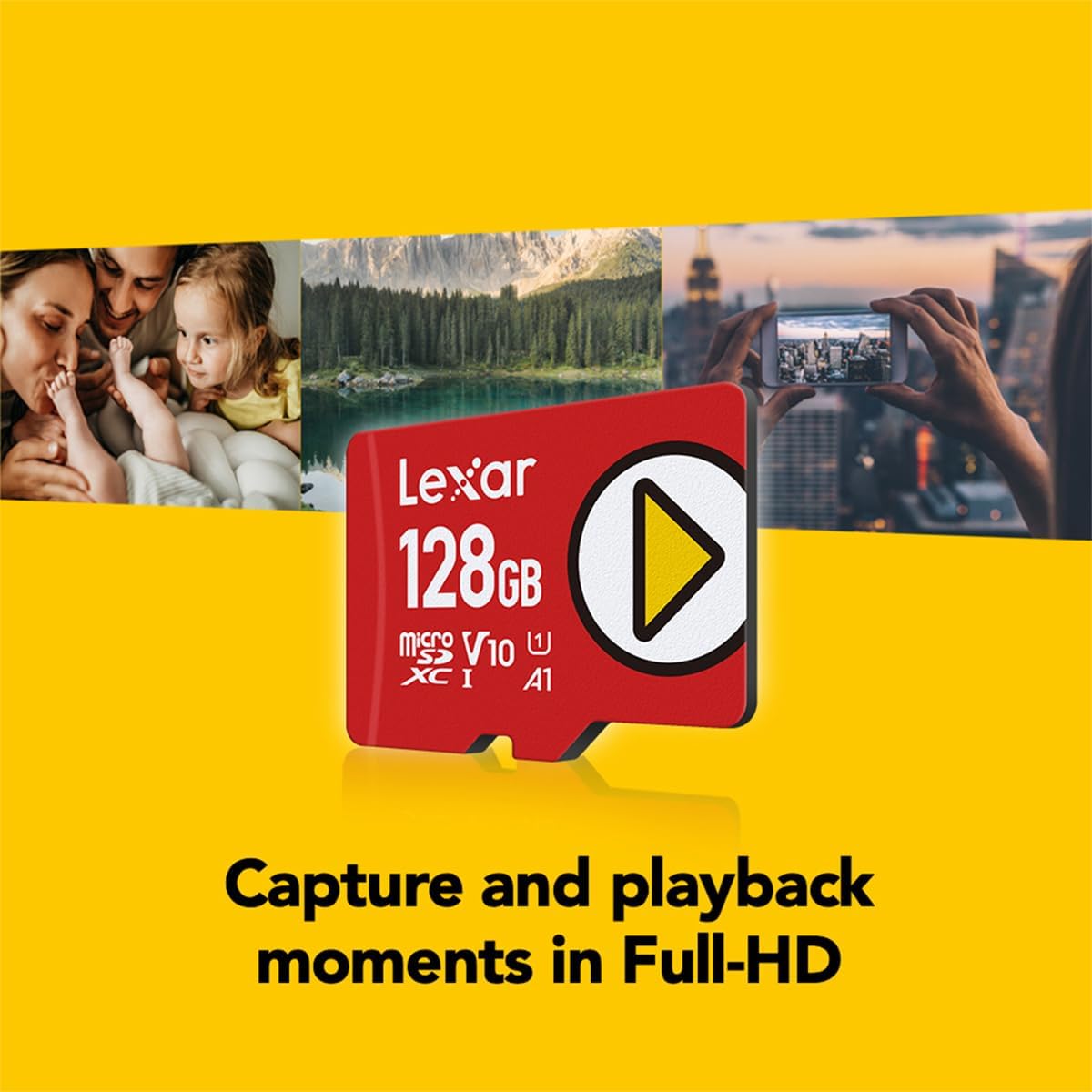 Lexar PLAY 128GB microSDXC UHS-I C10 U1 V10 A1 160MB/s Read Memory Card (LMSPLAY128G-BNNNG)