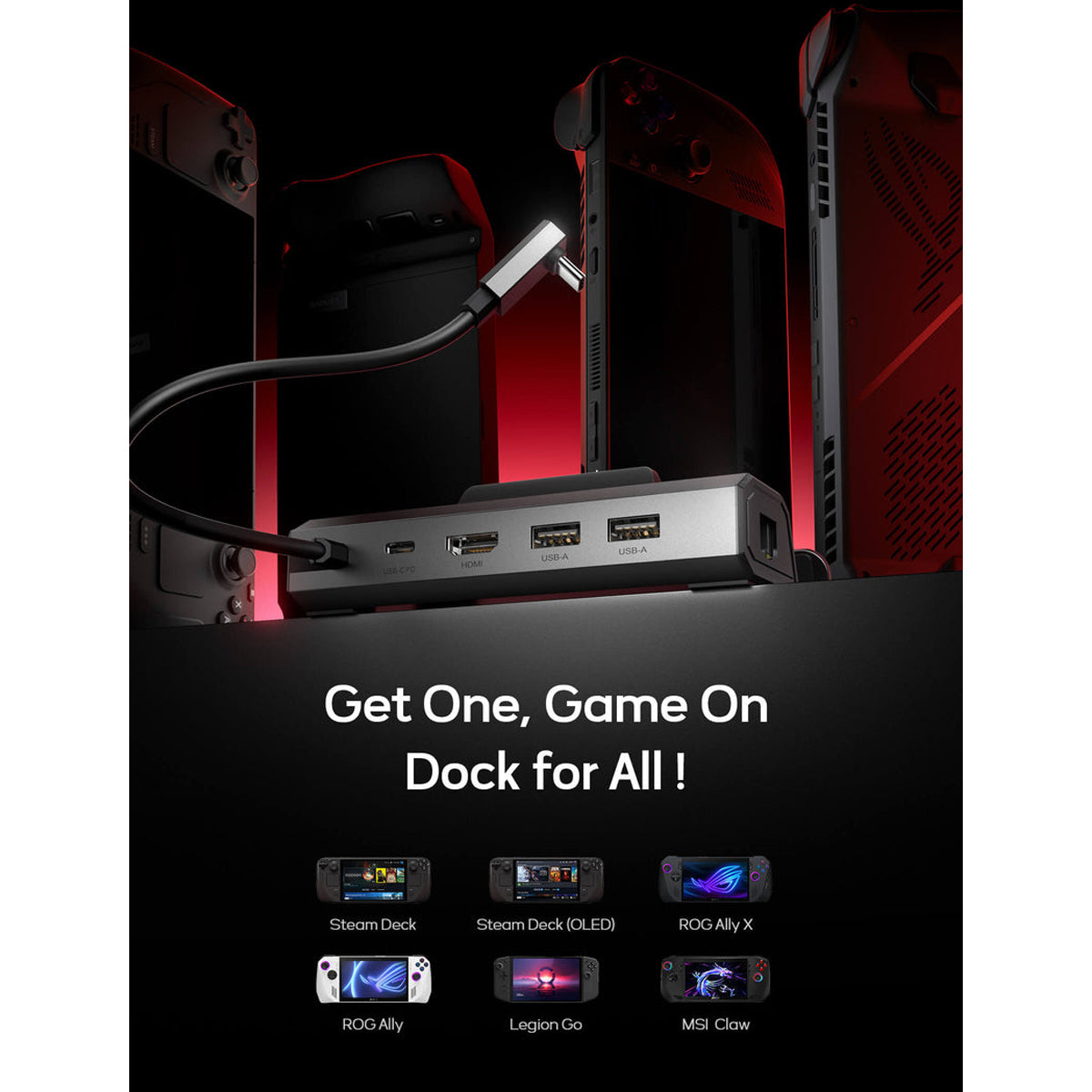 JSAUX USB-C 5-in-1 Docking Station