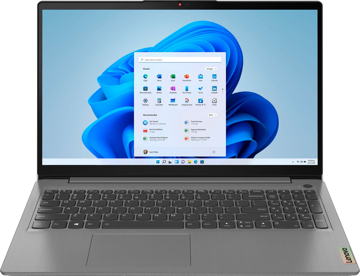 Lenovo Ideapad 3 15IAU7 82RK00R7PH Laptop (Arctic Grey) | 15.6” FHD |  i3-1215U | 8 GB RAM | 512 GB SSD | Intel UHD Graphics | Windows 11 Home | MS Office Home & Student 2021 | Lenovo Casual Backpack B210