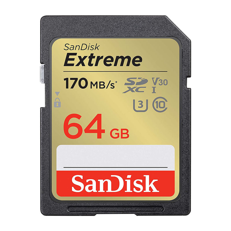 Sandisk Extreme 64GB 170MB/S SDXC UHS-1 Memory Card