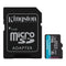 Kingston Canvas Go! Plus UHS-I U3 V30 A2 170MB/s Read MicroSD Memory Card with SD Adapter